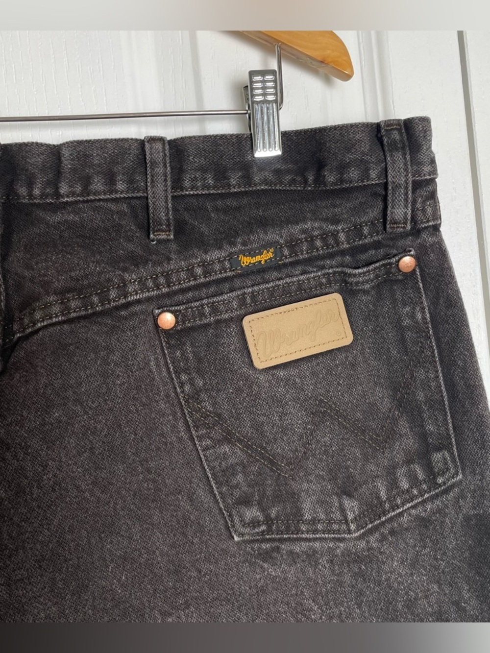Wrangler Cowboy Cut Jeans Men’s 40x34* Black 1013MWZKL Faded Denim Western Rodeo - Picture 8 of 14